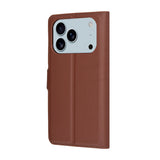 Husa de protectie Techsuit Leather Folio compatibil cu iPhone 17 Pro, Maro