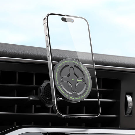 Suport Blueo with Wireless Charging Ape Legend, for Air Vent, Type-C, 15W, 360 Rotation, Negru