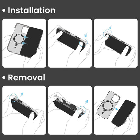 Husa de protectie Techsuit Aramid Fiber MagSafe compatibil cu iPhone 16 Pro Max, Negru