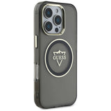 Husa de protectie Guess IML Metal Mountain Logo MagSafe (GUHMP16XHFGTMSLSK) compatibil cu iPhone 16 Pro Max, Negru
