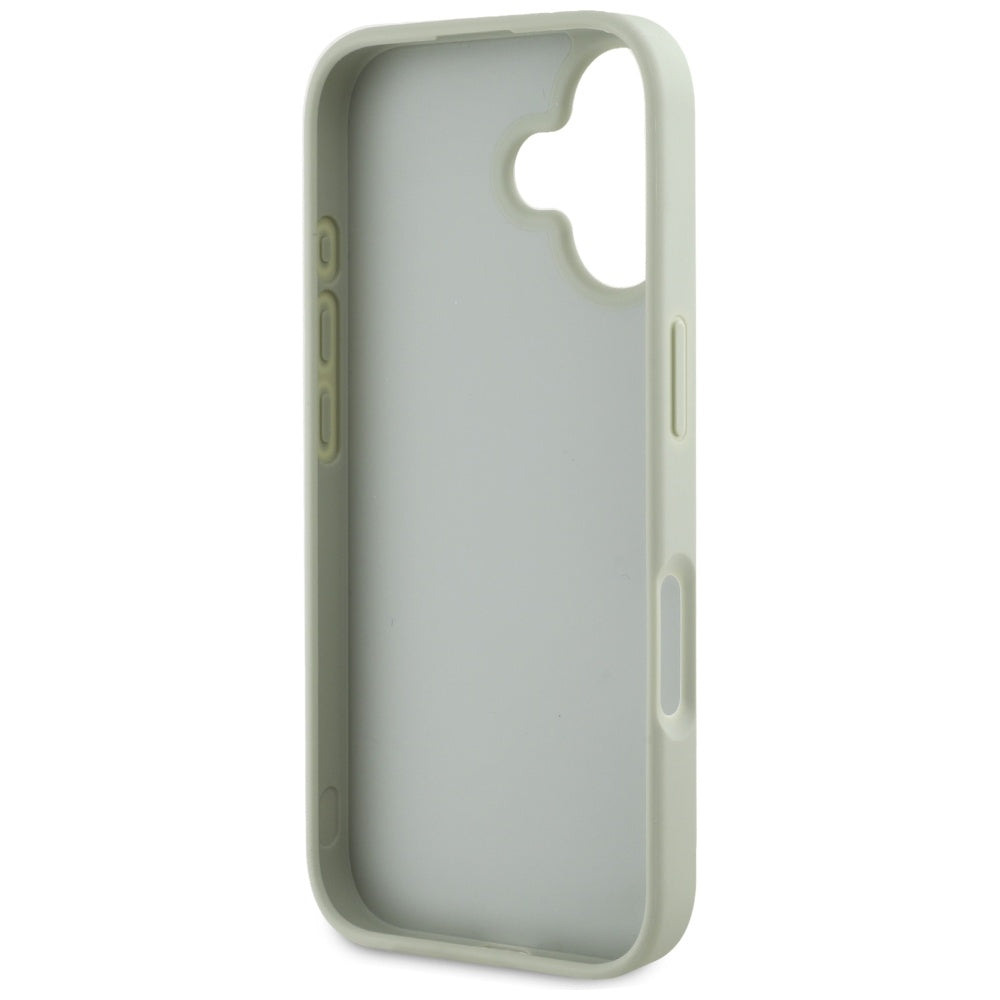 Husa de protectie Guess Hardcase Grained Big 4G Logo Small Classic Logo (GUHCP16SPGT4MBN) compatibil cu iPhone 16, Verde