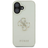 Husa de protectie Guess Hardcase Grained Big 4G Logo Small Classic Logo (GUHCP16SPGT4MBN) compatibil cu iPhone 16, Verde