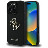 Husa de protectie Guess Hardcase compatibil cu iPhone 16 Pro, Negru