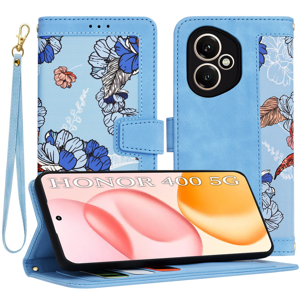 Husa de protectie Techsuit FlipCraft compatibil cu Honor 400, Vibrant Blue