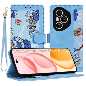 Husa de protectie Techsuit FlipCraft compatibil cu Honor 400 Pro, Vibrant Blue
