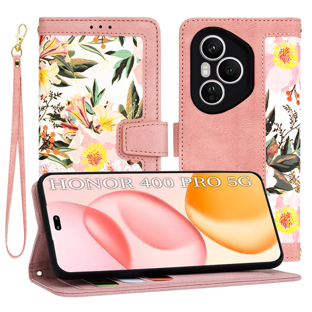 Husa de protectie Techsuit FlipCraft compatibil cu Honor 400 Pro, Sweetheart Pink