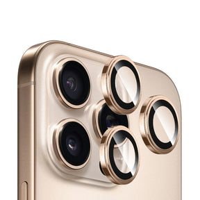 Folie de protectie Blueo Sapphire Crystal Original Lens Glass compatibil cu iPhone 14 Pro / iPhone 14 Pro Max, Auriu