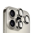Folie de protectie Blueo Sapphire Crystal Original Lens Glass compatibil cu iPhone 16 Pro / iPhone 16 Pro Max, Natural Titanium