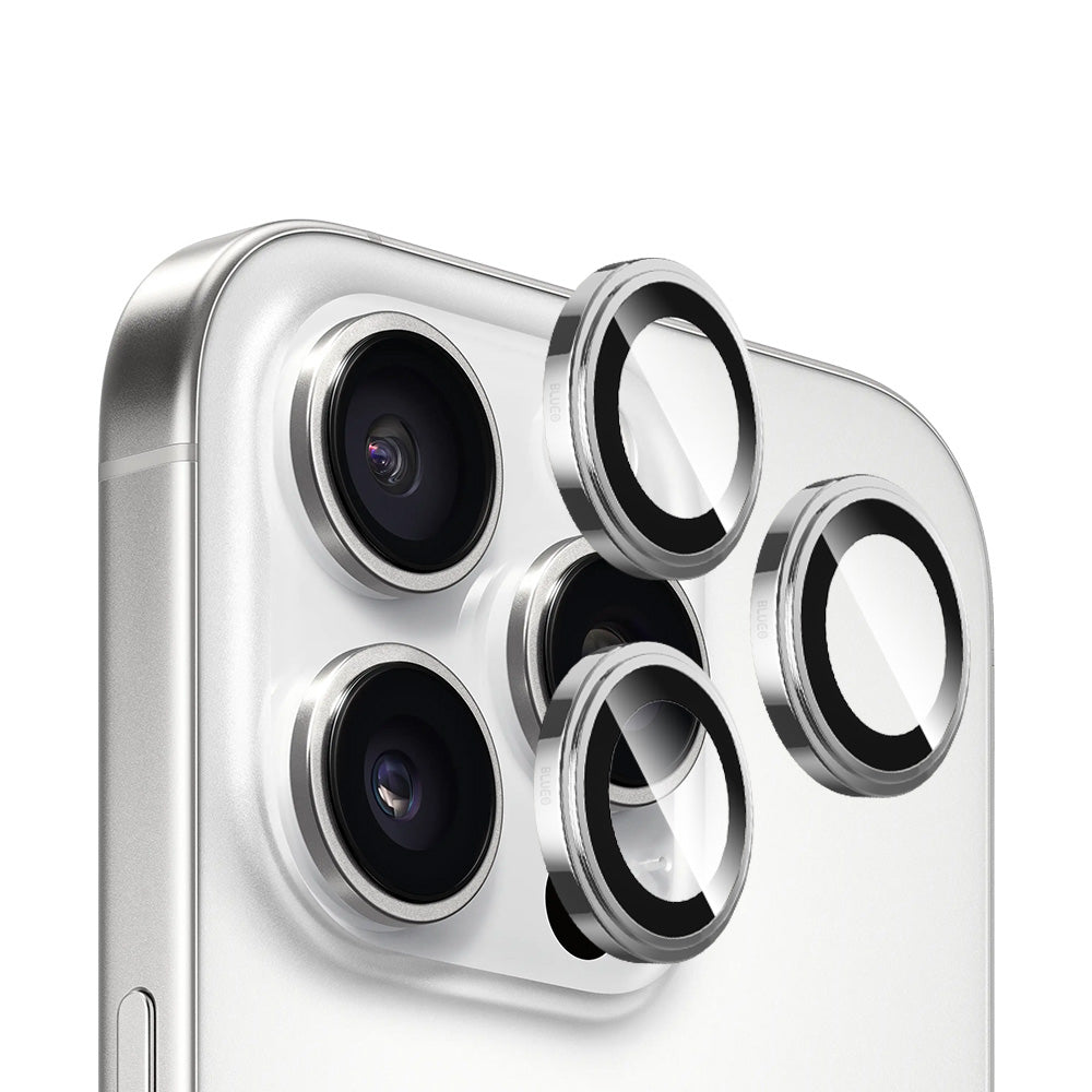 Folie de protectie Blueo Sapphire Crystal Original Lens Glass compatibil cu iPhone 14 Pro / iPhone 14 Pro Max, Argintiu