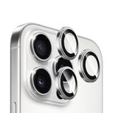Folie de protectie Blueo Sapphire Crystal Original Lens Glass compatibil cu iPhone 16 Pro / iPhone 16 Pro Max, Argintiu Titanium