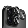 Folie de protectie Blueo Sapphire Crystal Original Lens Glass compatibil cu iPhone 16 Pro / iPhone 16 Pro Max, Negru Titanium