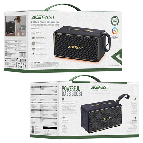 Boxa Acefast K3 Max (K3), Bluetooth 5.4, IPX6, Negru