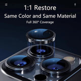 Folie de protectie Blueo 99 Anti-Reflective Lens Glass compatibil cu iPhone 15 Pro /iPhone 15 Pro Max /iPhone 16 Pro /iPhone 16 Pro Max, Auriu En Titanium