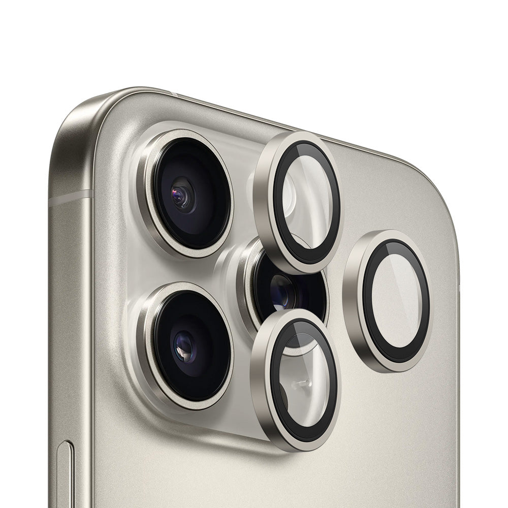 Folie de protectie Blueo 99 Anti-Reflective Lens Glass compatibil cu iPhone 15 Pro /iPhone 15 Pro Max /iPhone 16 Pro /iPhone 16 Pro Max, Natural Titanium