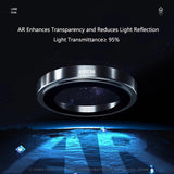 Folie de protectie Blueo 99 Anti-Reflective Lens Glass compatibil cu iPhone 15 Pro /iPhone 15 Pro Max /iPhone 16 Pro /iPhone 16 Pro Max, Natural Titanium