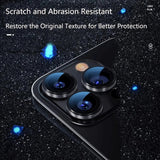 Folie de protectie Blueo 99 Anti-Reflective Lens Glass compatibil cu iPhone 15 Pro /iPhone 15 Pro Max /iPhone 16 Pro /iPhone 16 Pro Max, Natural Titanium