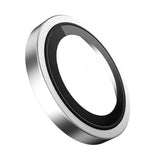 Folie de protectie Blueo Original Metal Frame Lens compatibil cu iPhone 16 / iPhone 16 Plus, Argintiu