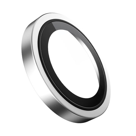 Folie de protectie Blueo Original Metal Frame Lens compatibil cu iPhone 16 / iPhone 16 Plus, Argintiu