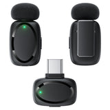 Casti Acefast Wireless Lavalier Microphones (R2), Type-C, 360°, Noise Reduction, Dual-mic Rec, 300mAh, Ultra-low Latency, Negru
