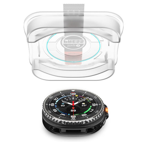 Accesoriu smartwatch Spigen (set de 2) Glas.tR EZ Fit (AGL09877) compatibil cu Samsung Galaxy Watch8 Classic, Transparent