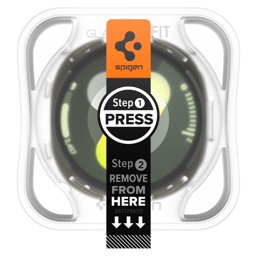 Accesoriu smartwatch Spigen (set de 2) Glas.tR EZ Fit (AGL09876) compatibil cu Samsung Galaxy Watch8 44mm, Transparent