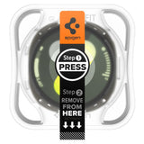 Accesoriu smartwatch Spigen (set de 2) Glas.tR EZ Fit (AGL09876) compatibil cu Samsung Galaxy Watch8 44mm, Transparent