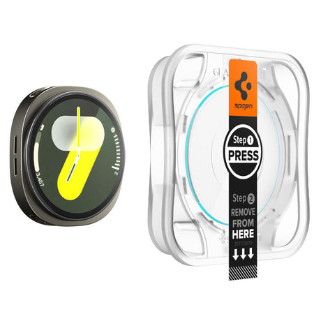 Accesoriu smartwatch Spigen (set de 2) Glas.tR EZ Fit (AGL09876) compatibil cu Samsung Galaxy Watch8 44mm, Transparent
