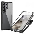 Folie de protectie Techsuit ColorVerse 360 Series + compatibil cu Samsung Galaxy S25 Ultra, Negru