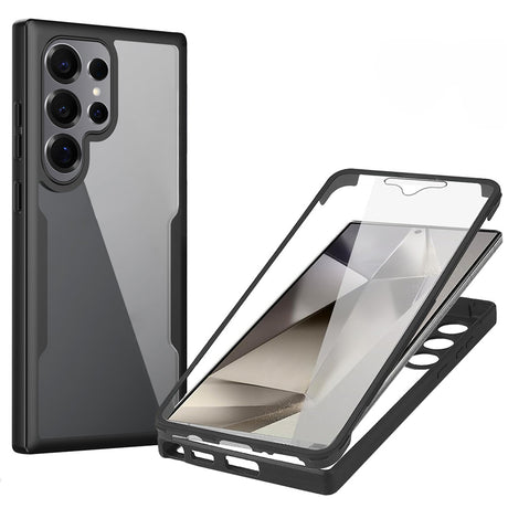 Folie de protectie Techsuit ColorVerse 360 Series + compatibil cu Samsung Galaxy S25 Ultra, Negru