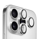 Folie de protectie Blueo Original Metal Frame Lens compatibil cu iPhone 14 Pro / iPhone 14 Pro Max, Argintiu