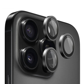 Folie de protectie Blueo Original Metal Frame Lens compatibil cu iPhone 14 Pro / iPhone 14 Pro Max, Negru