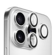 Folie de protectie Blueo Original Metal Frame Lens compatibil cu iPhone 16 Pro / iPhone 16 Pro Max, Argintiu Titanium