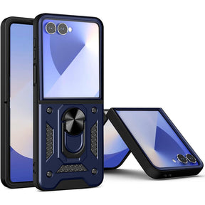 Husa de protectie Techsuit CamShield Series compatibil cu Samsung Galaxy Z Flip7, Albastru