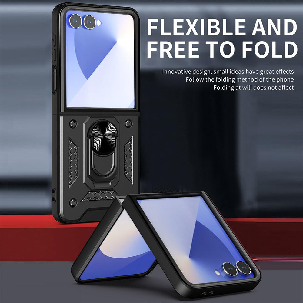 Husa de protectie Techsuit CamShield Series compatibil cu Samsung Galaxy Z Flip7, Negru