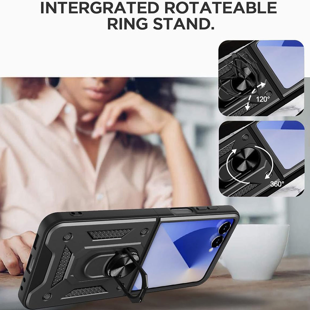 Husa de protectie Techsuit CamShield Series compatibil cu Samsung Galaxy Z Flip7, Negru