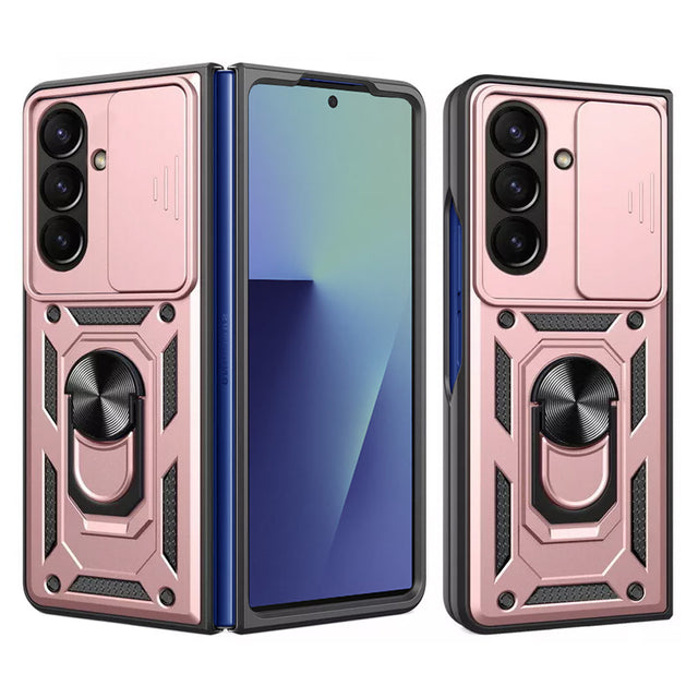 Husa de protectie Techsuit CamShield Series compatibil cu Samsung Galaxy Z Fold7, Roz Auriu