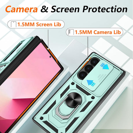 Husa de protectie Techsuit CamShield Series compatibil cu Samsung Galaxy Z Fold6, Verde