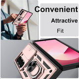 Husa de protectie Techsuit CamShield Series compatibil cu Samsung Galaxy Z Fold6, Roz Auriu