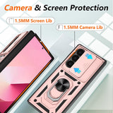 Husa de protectie Techsuit CamShield Series compatibil cu Samsung Galaxy Z Fold6, Roz Auriu