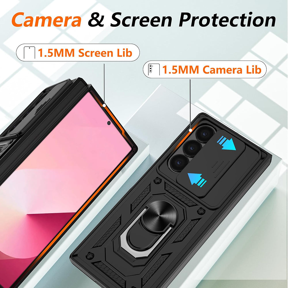 Husa de protectie Techsuit CamShield Series compatibil cu Samsung Galaxy Z Fold6, Negru