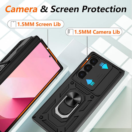 Husa de protectie Techsuit CamShield Series compatibil cu Samsung Galaxy Z Fold6, Negru