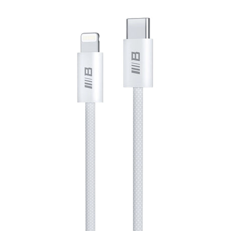 Cablu Blueo Data Cable, Type-C to Lightning, Fast Charging, Braided, 1.2m, Alb