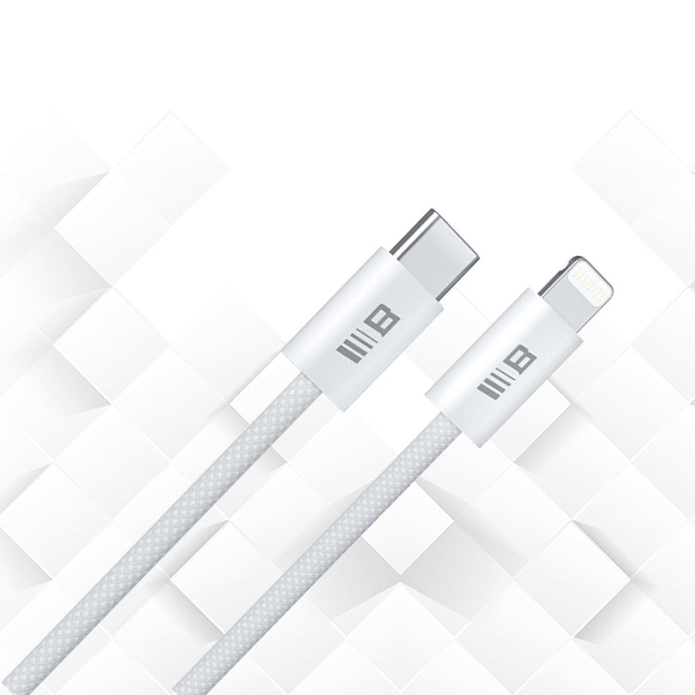 Cablu Blueo Data Cable, Type-C to Lightning, Fast Charging, Braided, 1.2m, Alb