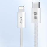 Cablu Blueo Data Cable, Type-C to Lightning, Fast Charging, Braided, 2m, Alb