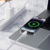 Cablu Blueo Data Cable, Type-C to Lightning, Fast Charging, Braided, 2m, Alb