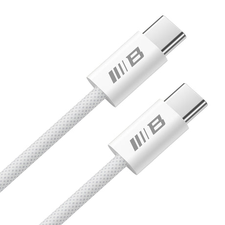 Cablu Blueo Data Cable, Type-C to Type-C, Fast Charging, Braided, 2m, Alb