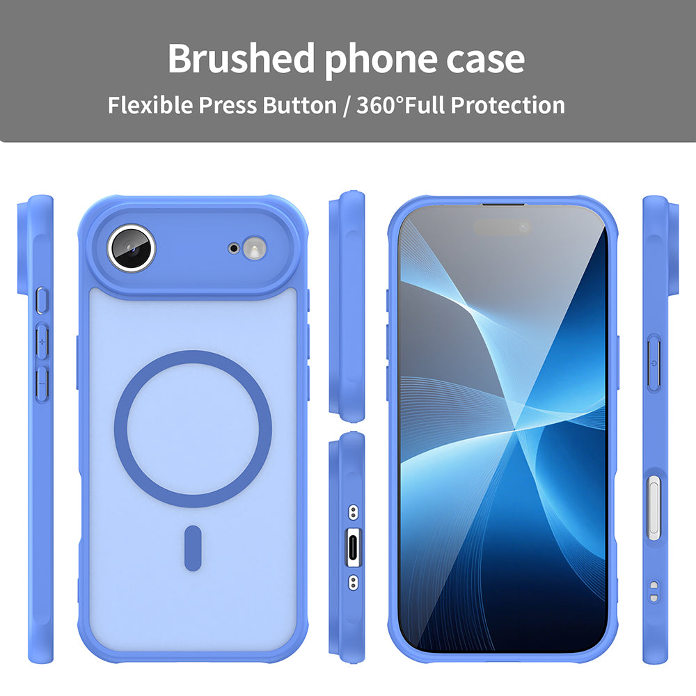 Husa de protectie Techsuit HaloFrost II MagSafe compatibil cu iPhone 17 Air, Albastru Cer