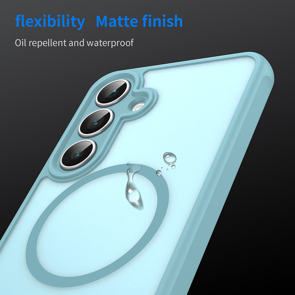 Husa de protectie Techsuit HaloFrost II MagSafe compatibil cu Samsung Galaxy S25 FE, Verde Menta