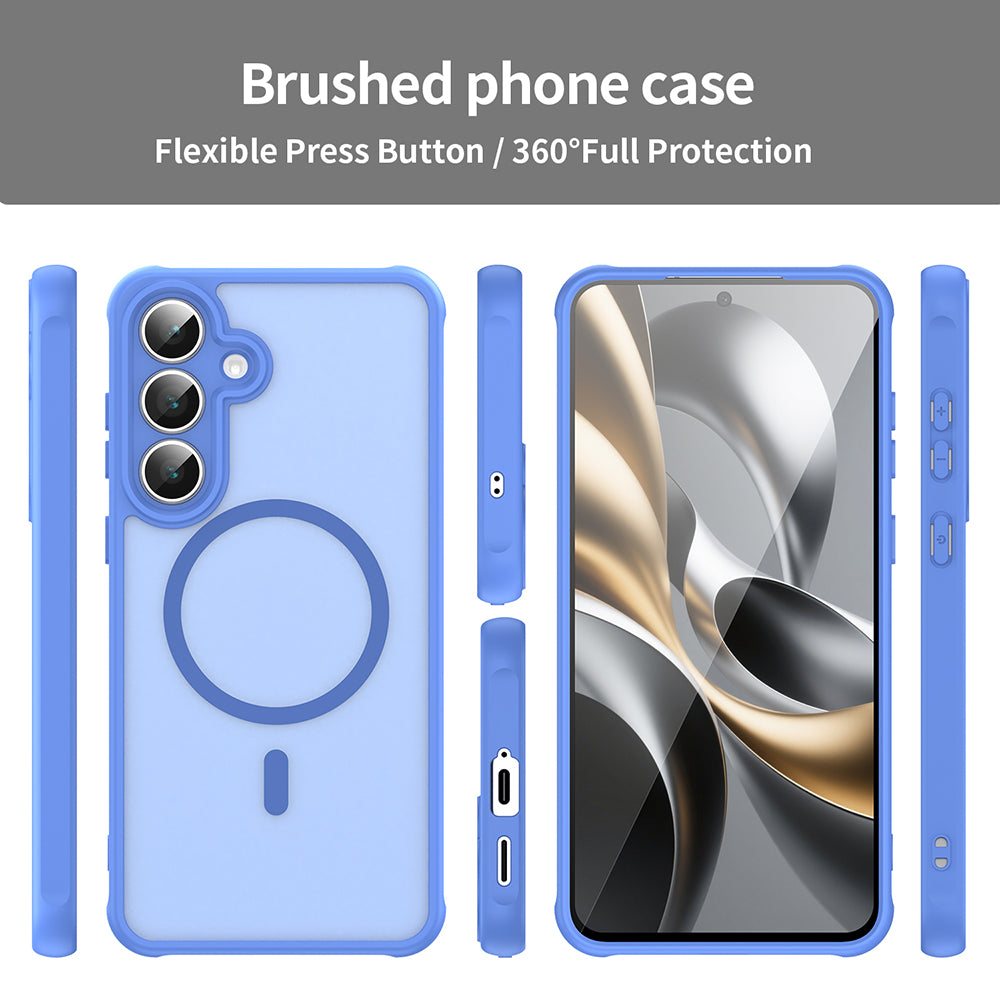 Husa de protectie Techsuit HaloFrost II MagSafe compatibil cu Samsung Galaxy S25 FE, Albastru Cer