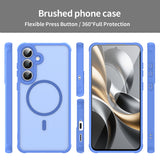 Husa de protectie Techsuit HaloFrost II MagSafe compatibil cu Samsung Galaxy S25 FE, Albastru Cer